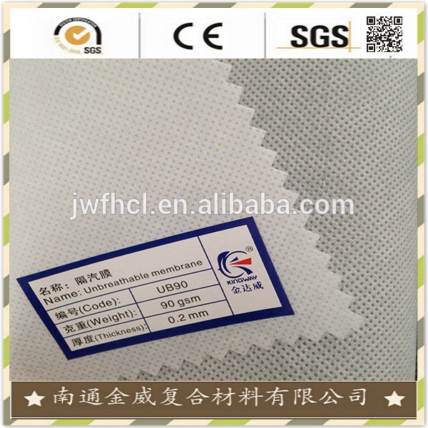 Waterproof coating material/high vapour permeability/nonwoven interlining fabric