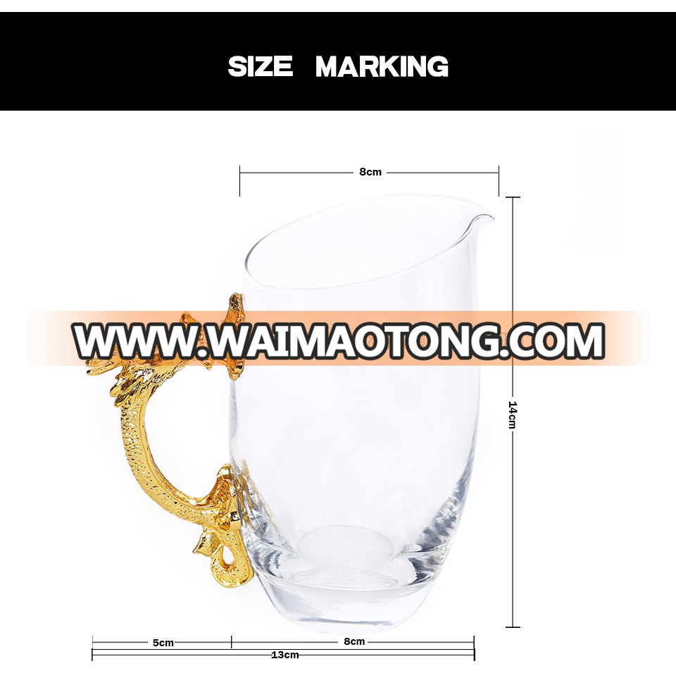 1SET 400ML Wine Separator And 25ML Shot Glass Unique Design Crystal Glass For Agave Brandy VODKA Gin Wedding Decorations Gift