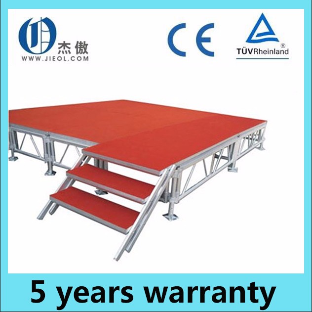 Outdoor black combined stage anti skid plywood stage platform