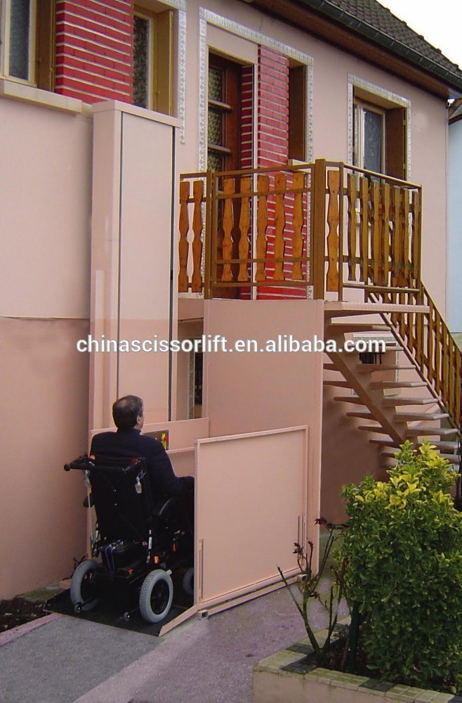 1-6m home elevator lift for disabled people