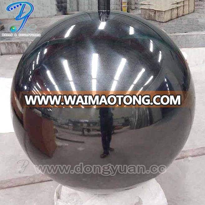 1000 mm Black Stainless Steel Gazing Spheres for Garden, Park Decoration