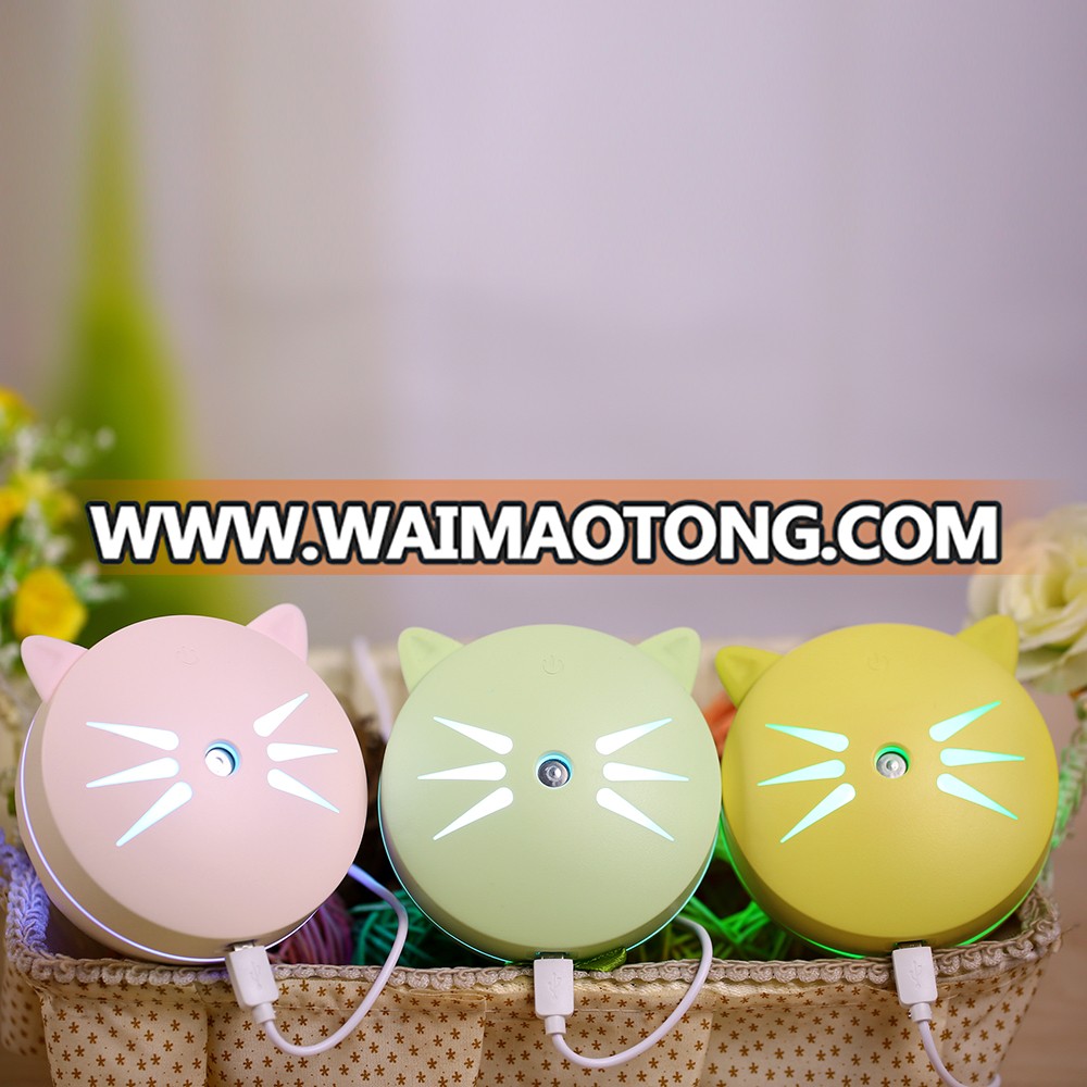 2018 New arrival hot sale lovely cat car aroma air humidifier