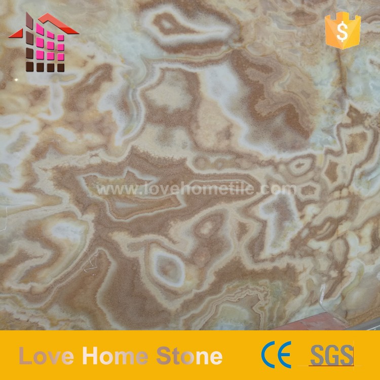 New hot sale product TV background wall tiles transparent slab Onyx marble slabs