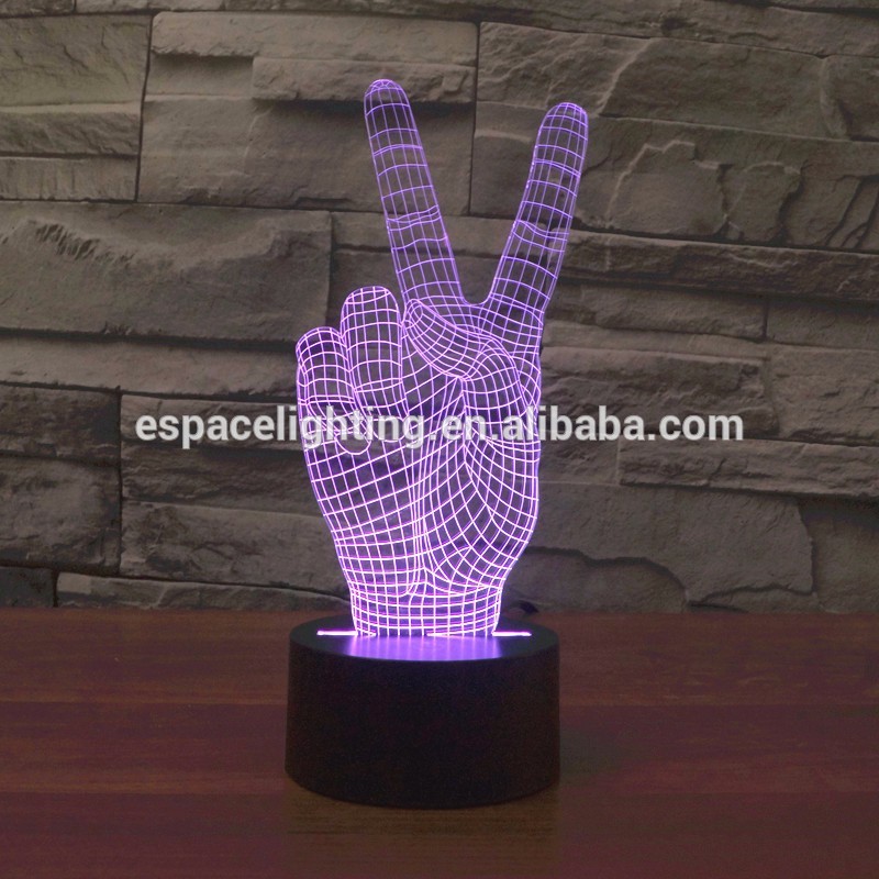 colorful 3D effective Led table lamp 3D led night Light