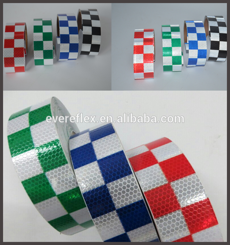 High Intensity Reflective Chequer Checkered Sticker