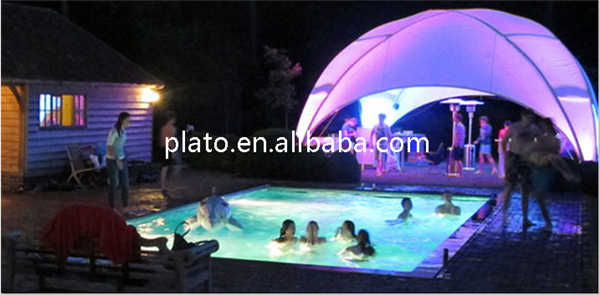 Large iglo Hexa dome huren event tents with light for party or wedding