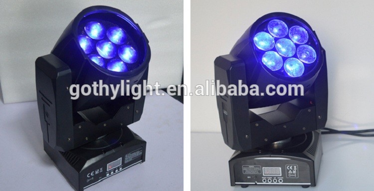 Gothylight Mini Zoom Moving Head Led 7x10w Led Moving Head Lights