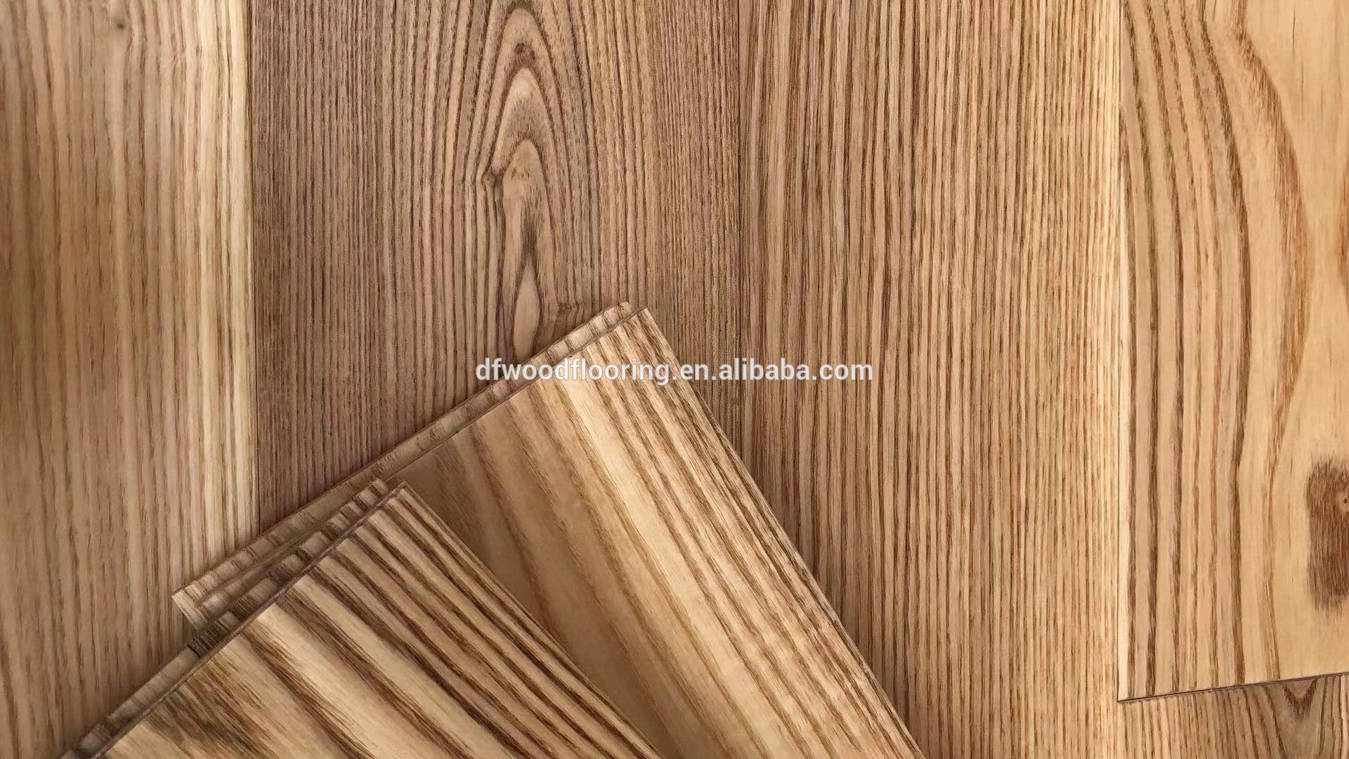 Grade A UV Coating Finished Russian ASH Hardwood & Solid Wood Flooring