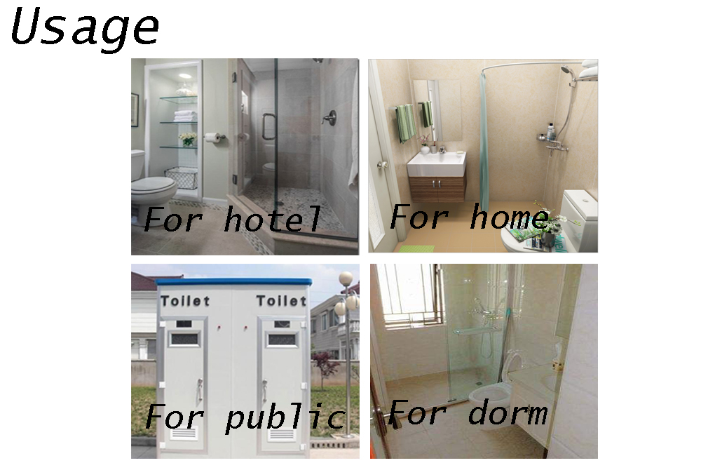 UHPC Prefabricated Bathroom Design Outdoor Portable Toilets Mobile Shower Room Prefab Concrete Precast Toilets