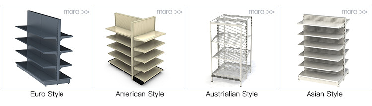 Half Round Head Gondola Supermarket Shelf Rack