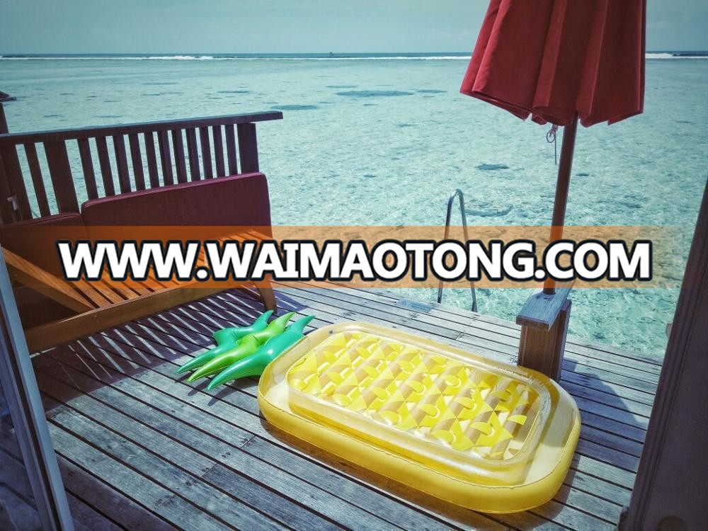 Wholesale high quality summer environmental pvc swimming pool inflatable pineapple float