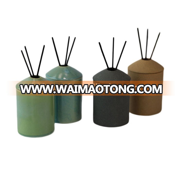 Home fragrance use ceramic reed diffuser jar holders bottle