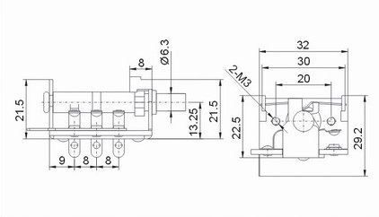 One Pin Hot selling rotary switch/Taiheng brand