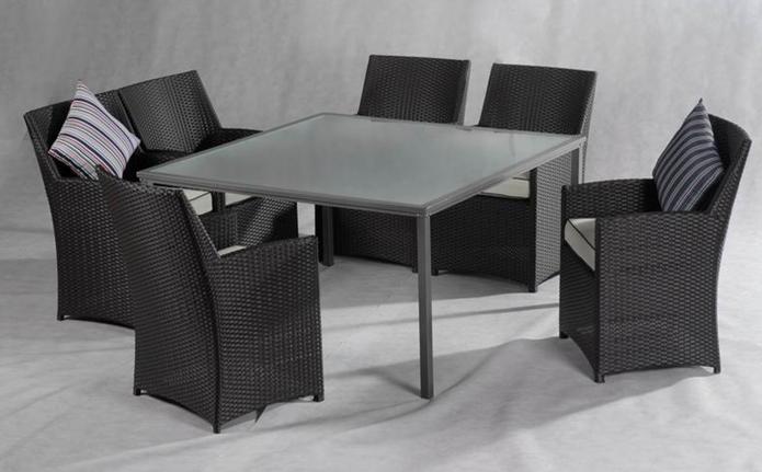 outdoor modern dining room table set