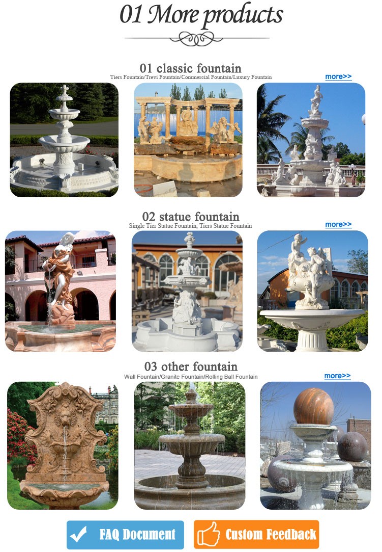 Outdoor Garden Marble Stone Fountain