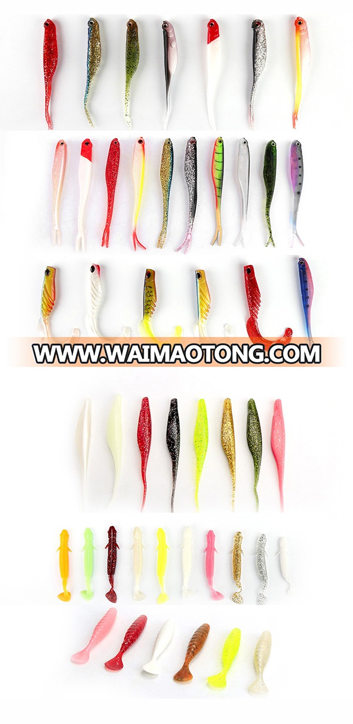 High quality Artificial Hard Bait Swimbait Soft Plastic Bait Wobblers Fishing Lures