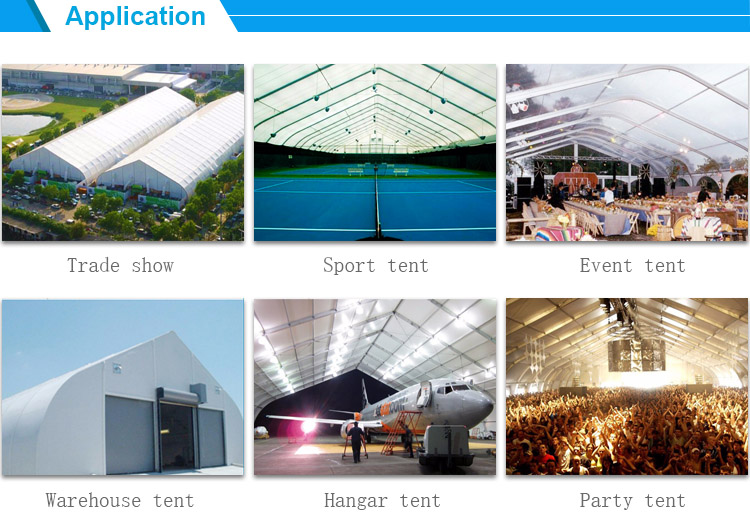 Top quality indoor aluminum frame tent hall for sports filed