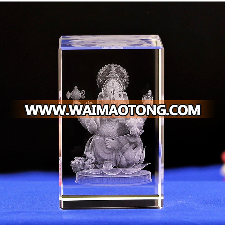 3d laser engraving icon religious crystal souvenir