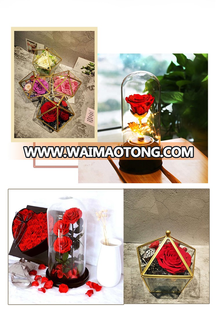 Valentine's day products Preserved Roses in Glass