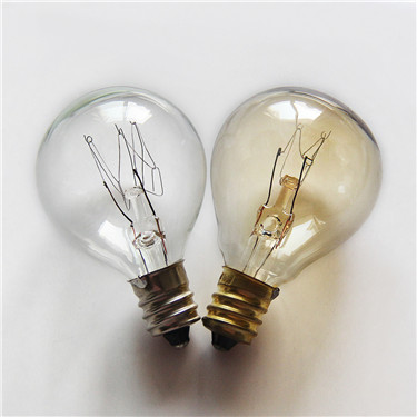 G35 230V 15W E27 New design clear glass round tungsten vintage edison filament lamp