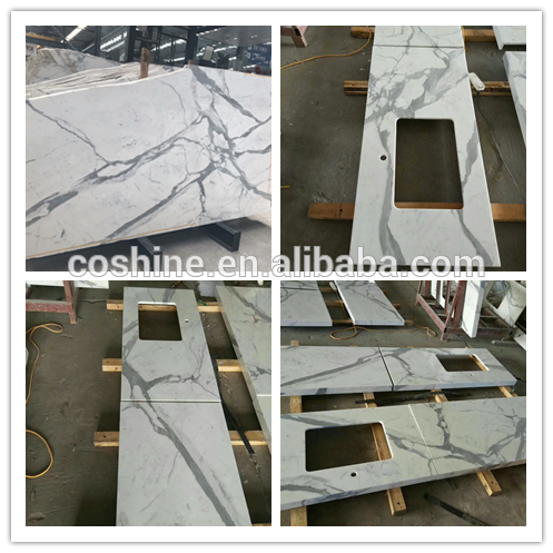 Calacatta Natural Stone Luxury Dining Table Marble Tops