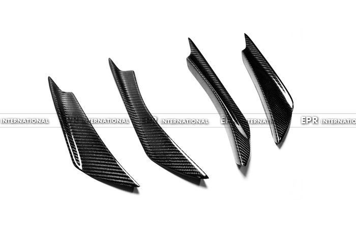 For Veloster Turbo Carbon Fiber Front Bumper Canard (4Pcs)