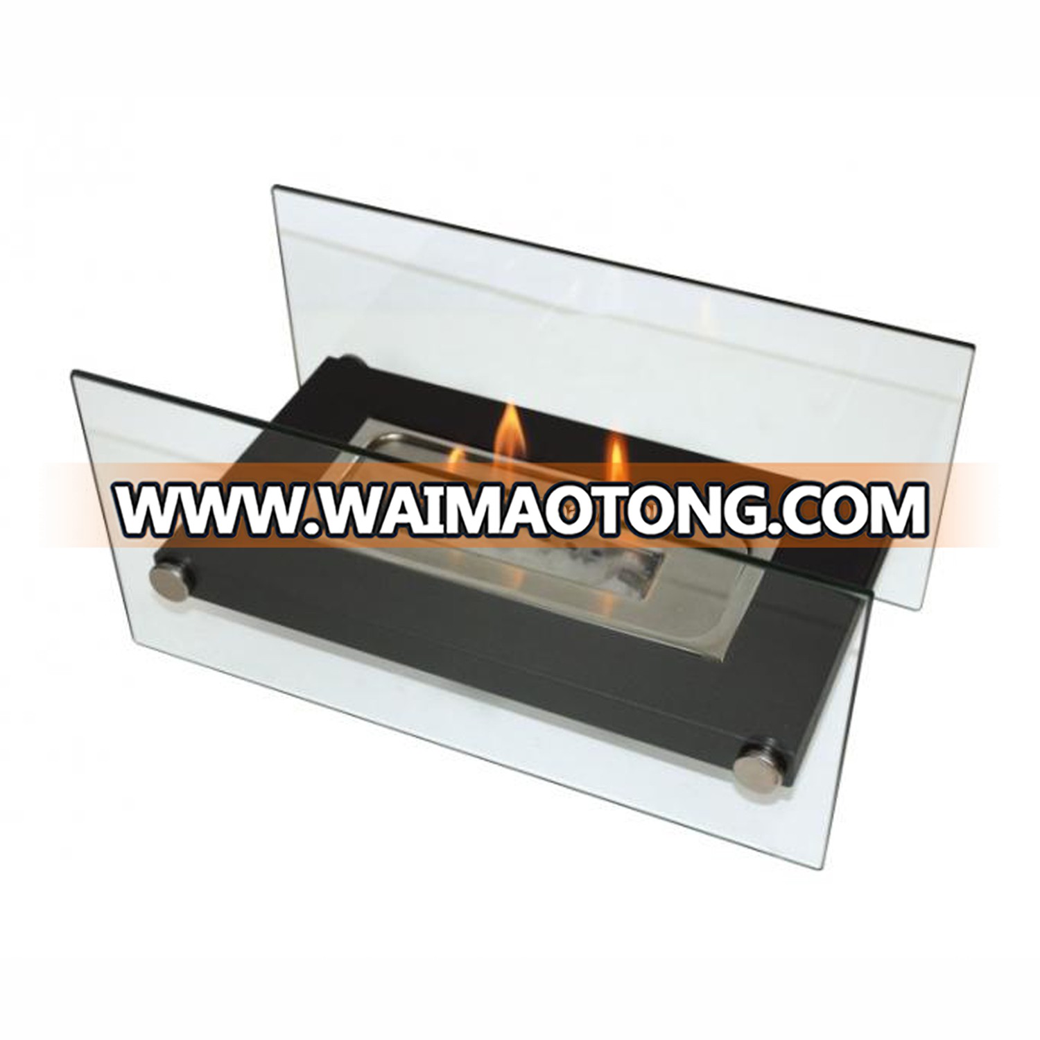 the most popular free standing bio ethanol metal glass fireplaces