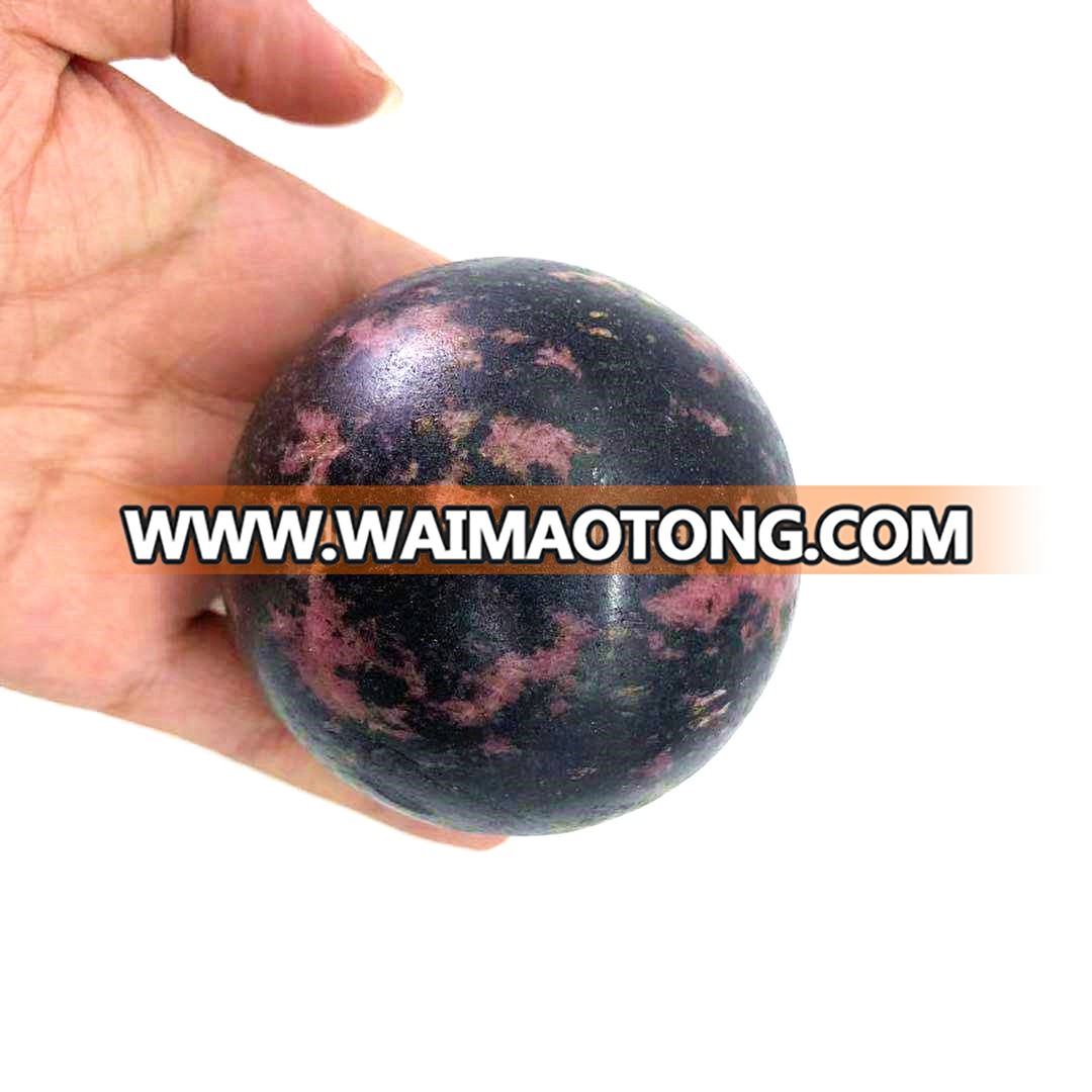 Natural peach blossom jasper sphere crystal quartz balls natural crystal quartz ball sphere for sale