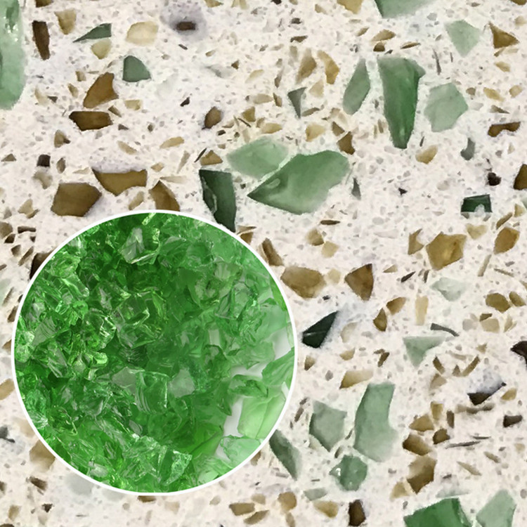 recycled 1-3mm 3-6mm  craft/terrazzo mirror chips crushed glass