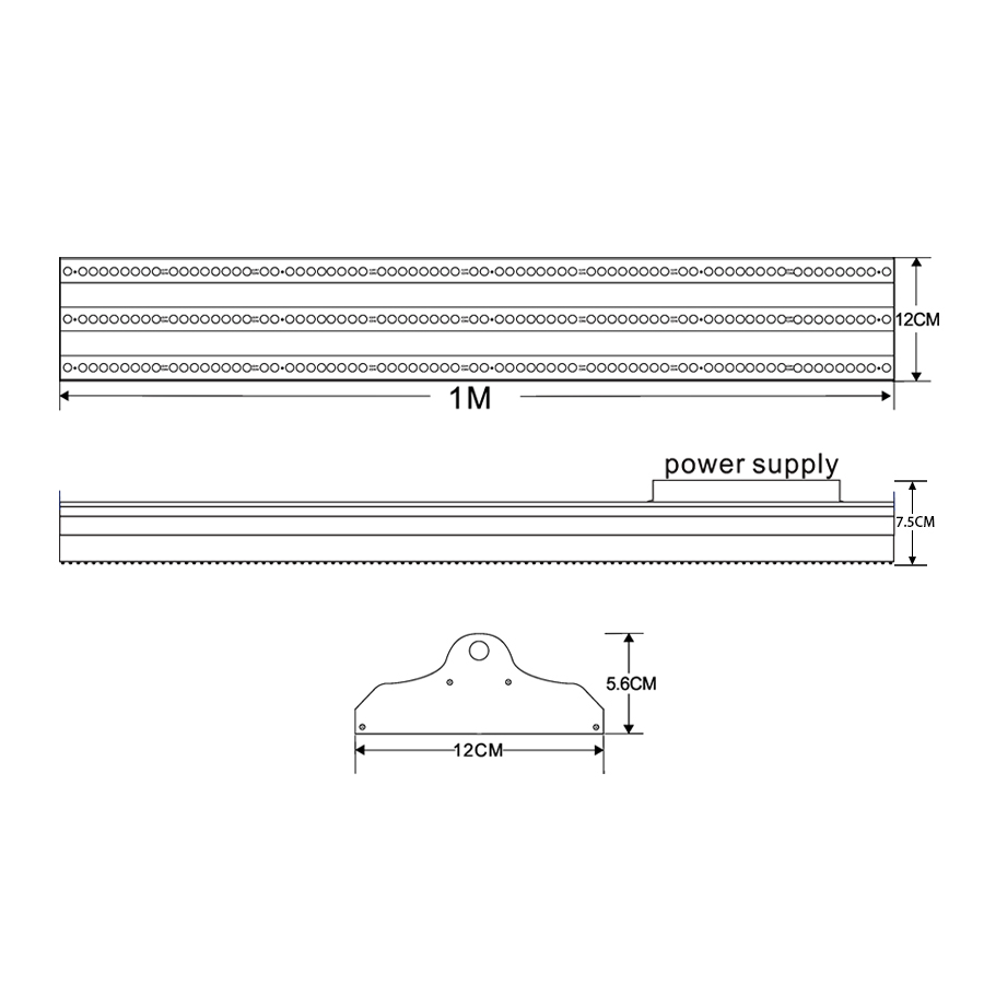 High lumen hydroponic grow system led board grow light for greenhouse planting