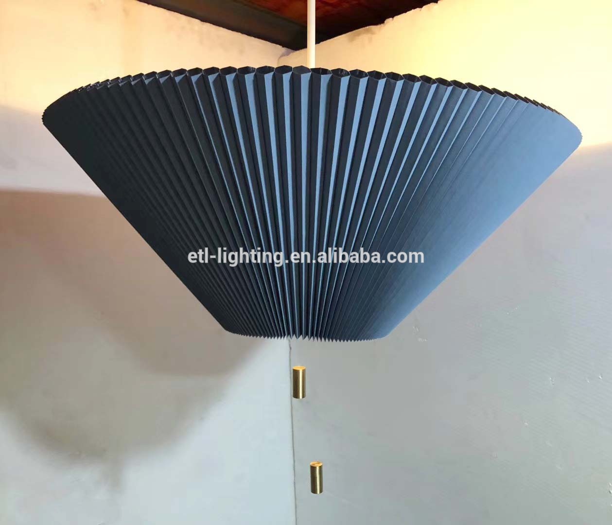 2020 new design fabric pendant light creative fold hanging light decorative led light for restaurant bedroom ETL89145