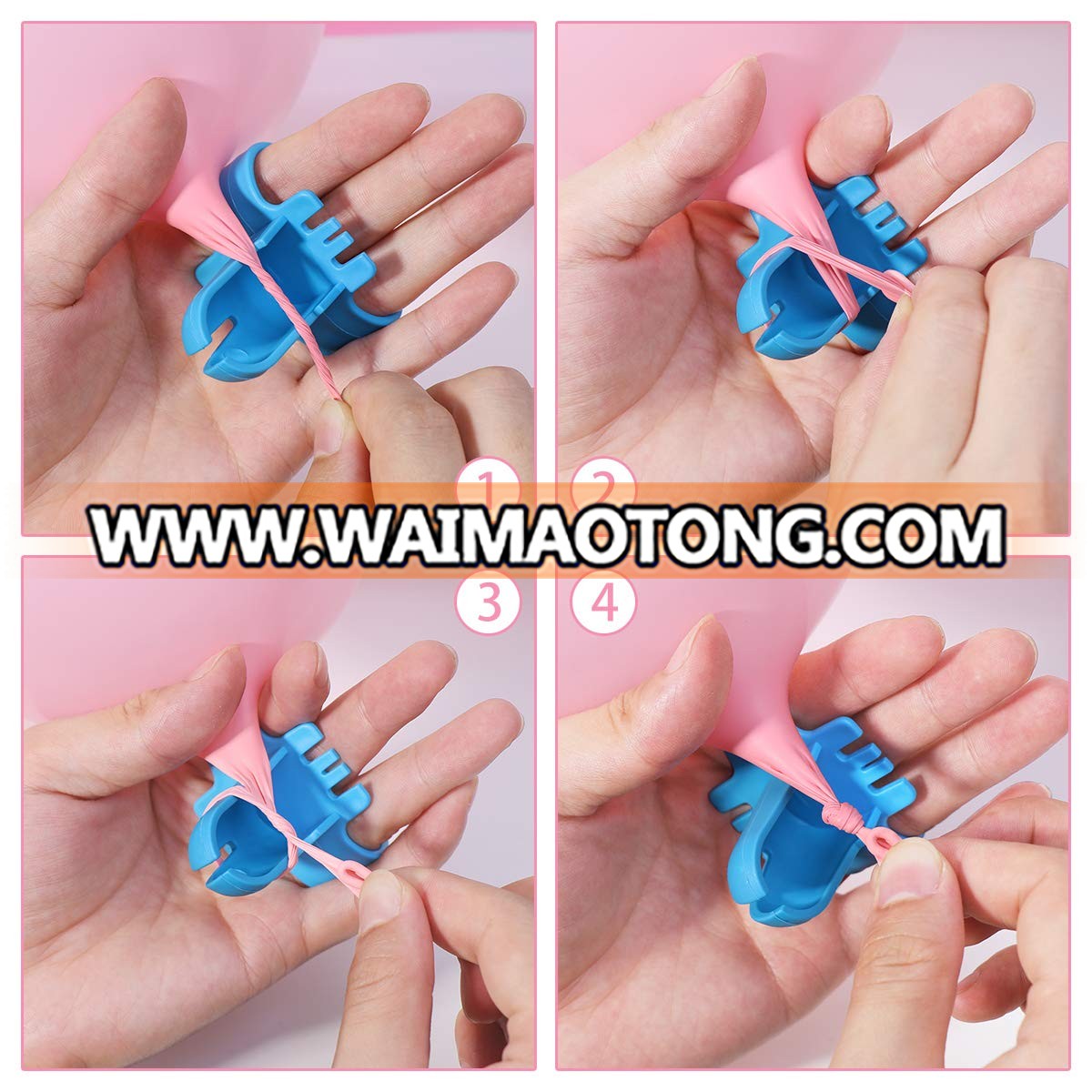 Balloon Tying Tool - Tying Clips Knots for Helium Balloons Blower, Balloon Column Arches, Faster and Save Time