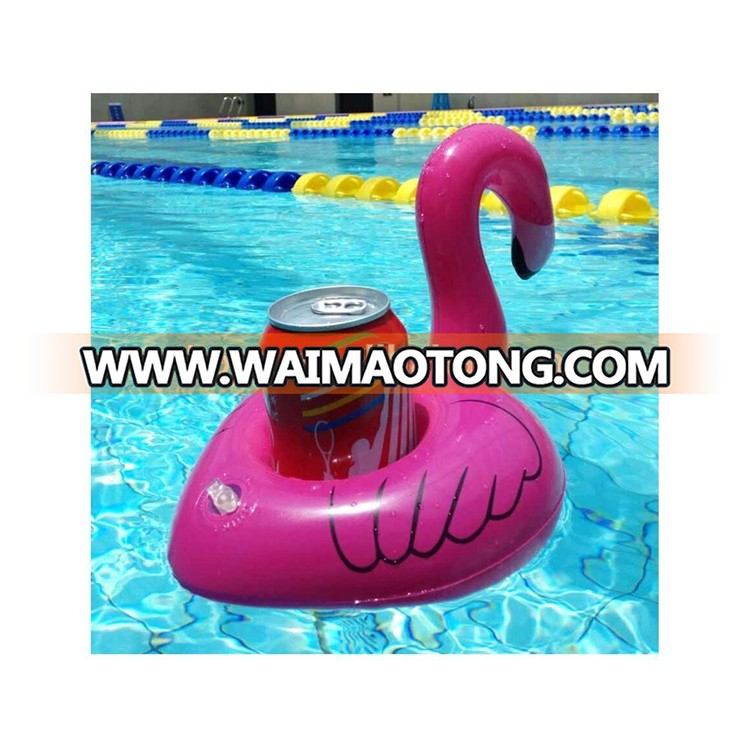 Fashion new style red inflatable flamingo can holder for the beach