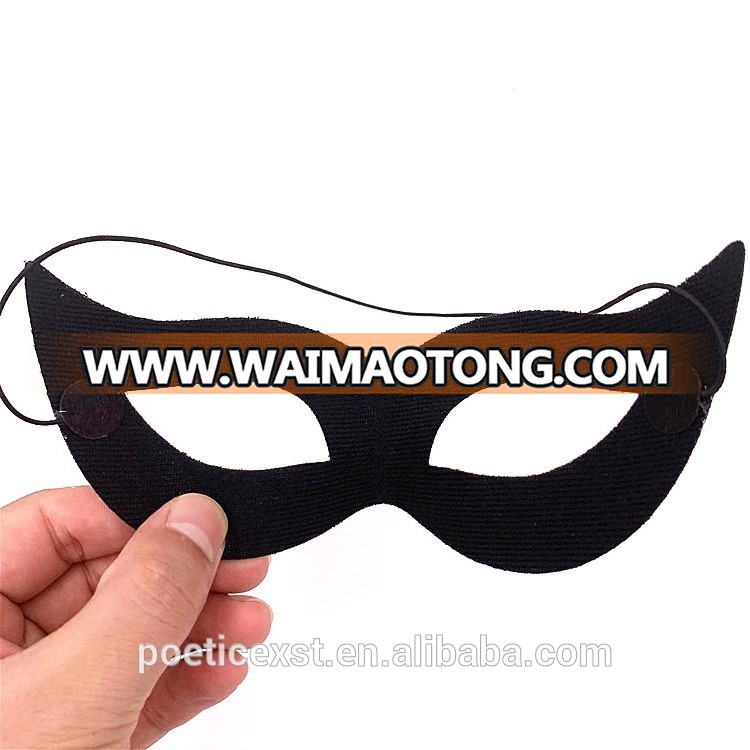 PoeticExst 6 designs Soft Plastic Mask Black Color Men and Women Masquerade Party Masks