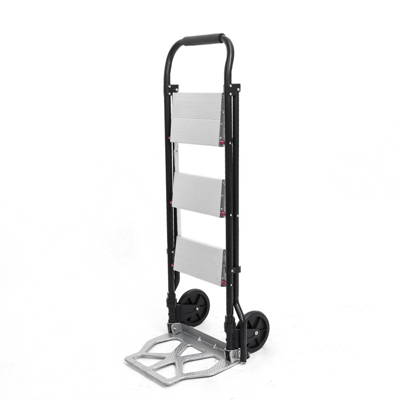 Top Quality Aluminium Portable Hand Trolley Two Wheel With Ladder