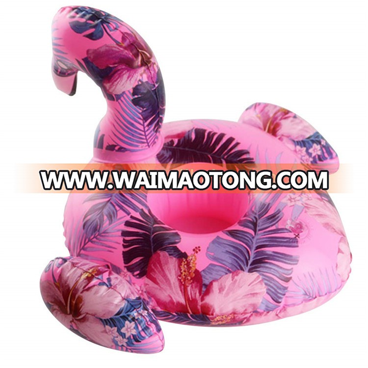 6 P PVC colorful swan  drink holder inflatable  for party