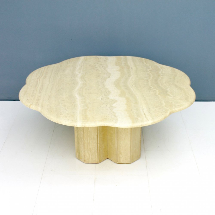 Australia falling design custom travertine side table travertine marble furniture