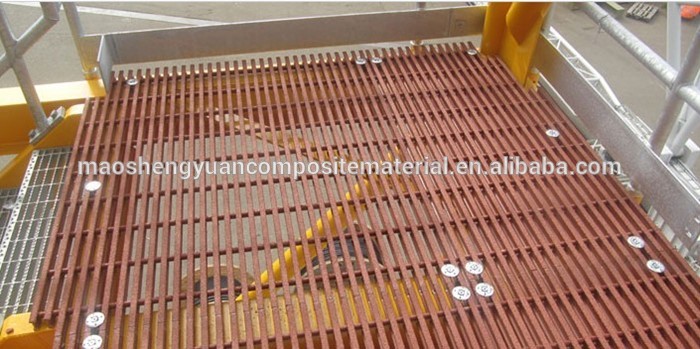 Hot sale   colorful walkway  FRP fiberglass molding grating for drain