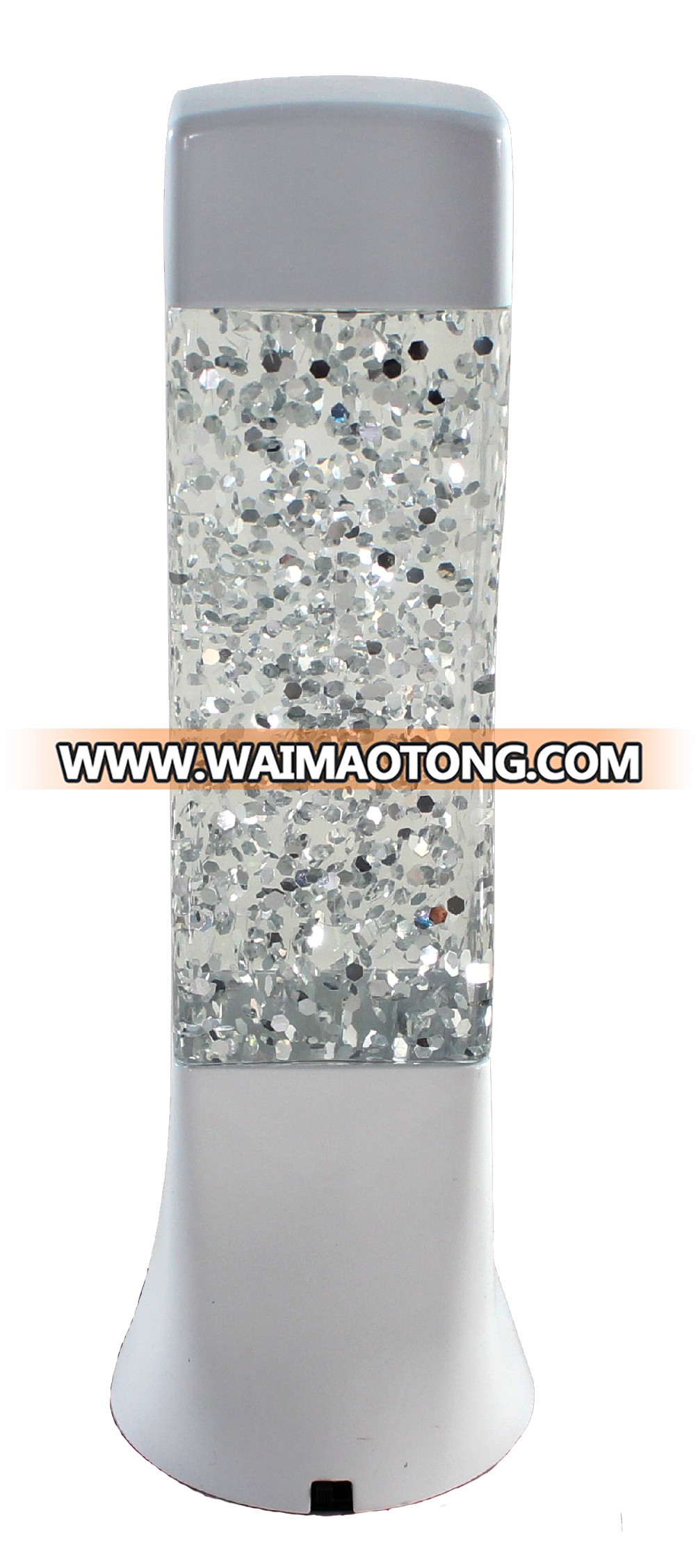 10"LED color change Groovy Glitter lamp