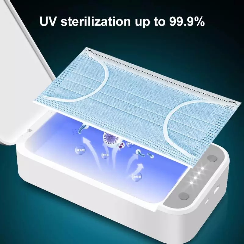 2020 Hotsaleing Mini UV Light Sterilizer Cell Phone Cleaner Sanitizer Portable Disinfection UV Led Sterilizer Box with USB