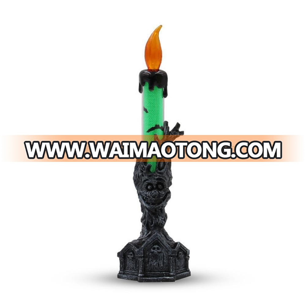 Led Flameless Electronic  Candles Halloween Skeleton Ghost Hand candle Decorative Led wax Candle Light Halloween day Decoration