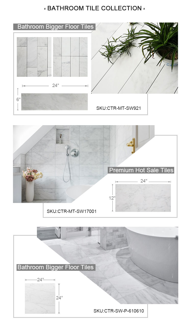 Cheap Price Statuary White Marble Tiles Hot Sale for Bathroom