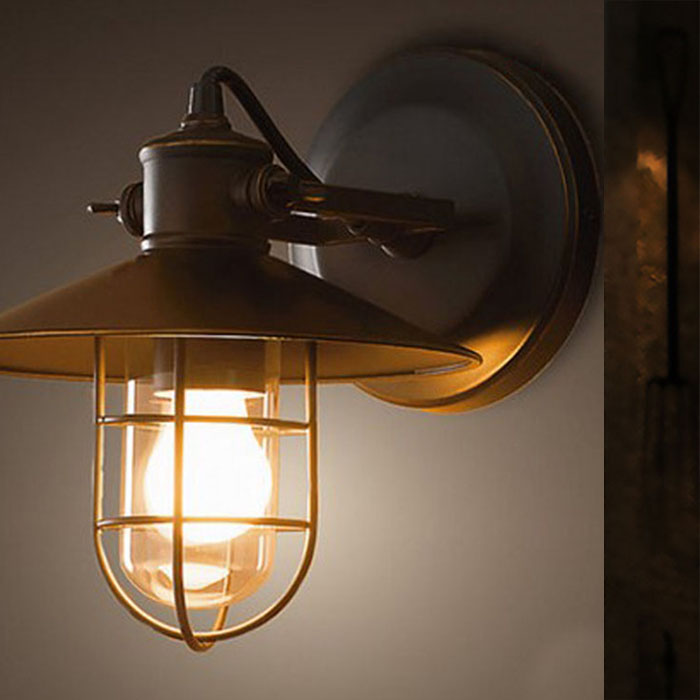 China supplier iron industrial wall lamp for loft decoration NS-125310-1W