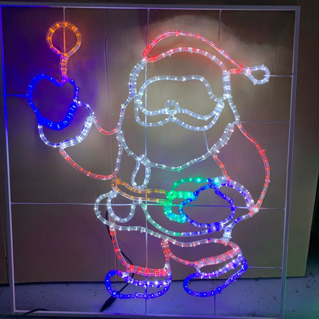 IP65 105*95cm Santa Claus LED Motif Light Rope Motif Light For Christmas Festival Decorations Light