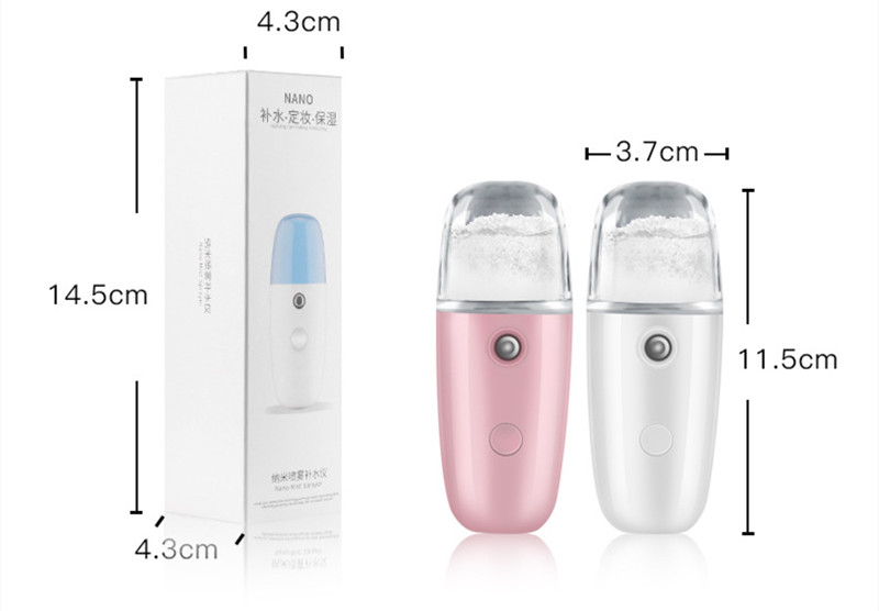 Mini Nano Facial Mist Sprayer USB Humidifier Rechargeable Moisturizing Beauty Instruments Face Skin Care Tools