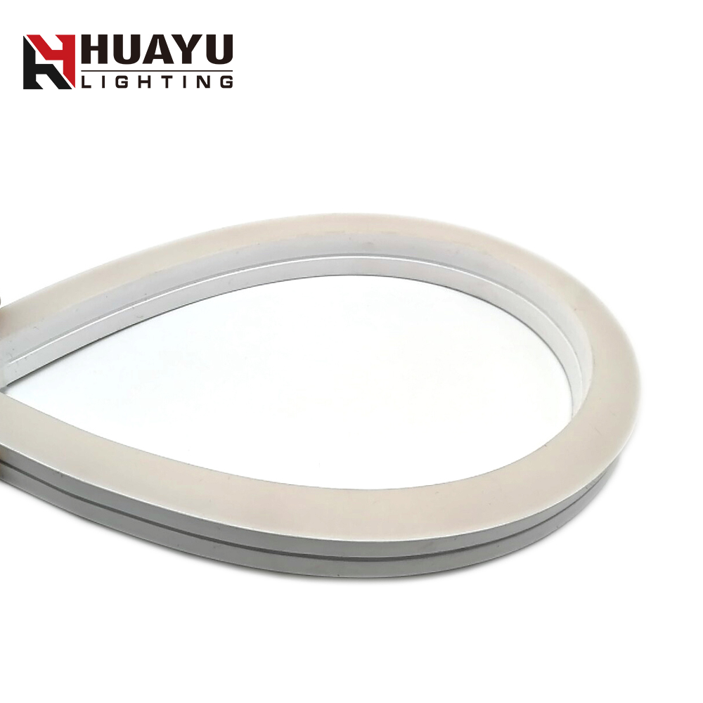 15*15mm silicone material 12v and 24v 2835 120leds/m no darkness led neon flex rope light with white color