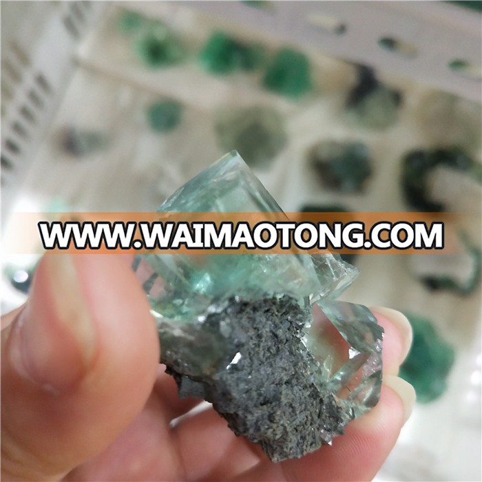 Natural fluorite crystal  rock specimens for sale  or  decoration or gift