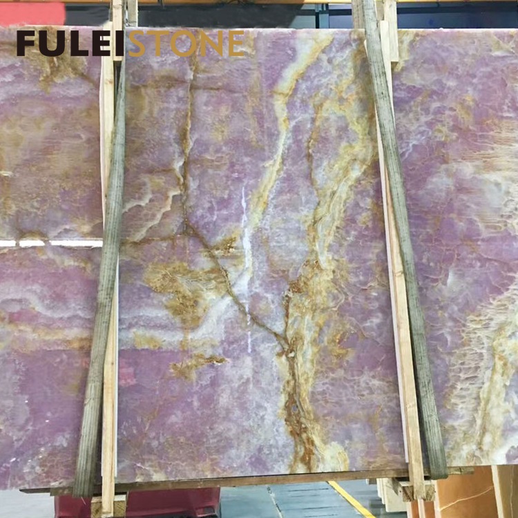 Natural Purple Onyx Marble Slab Price Per Square Meter