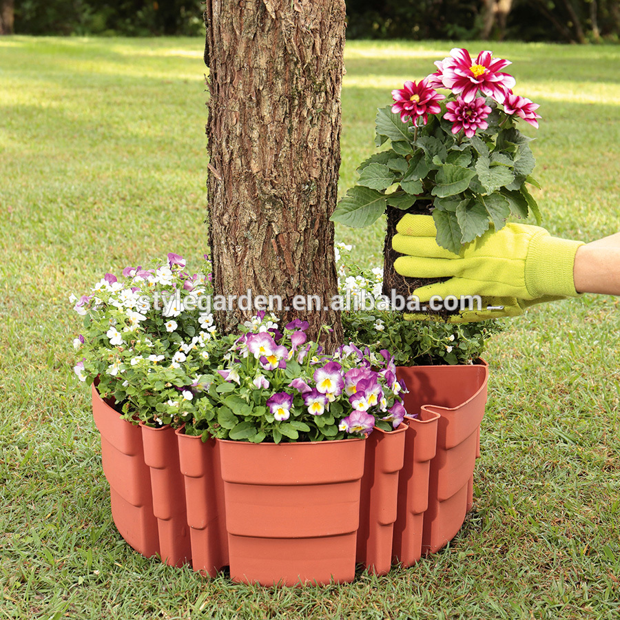 Lawn Garden Plastic Roundabout Planter Pot