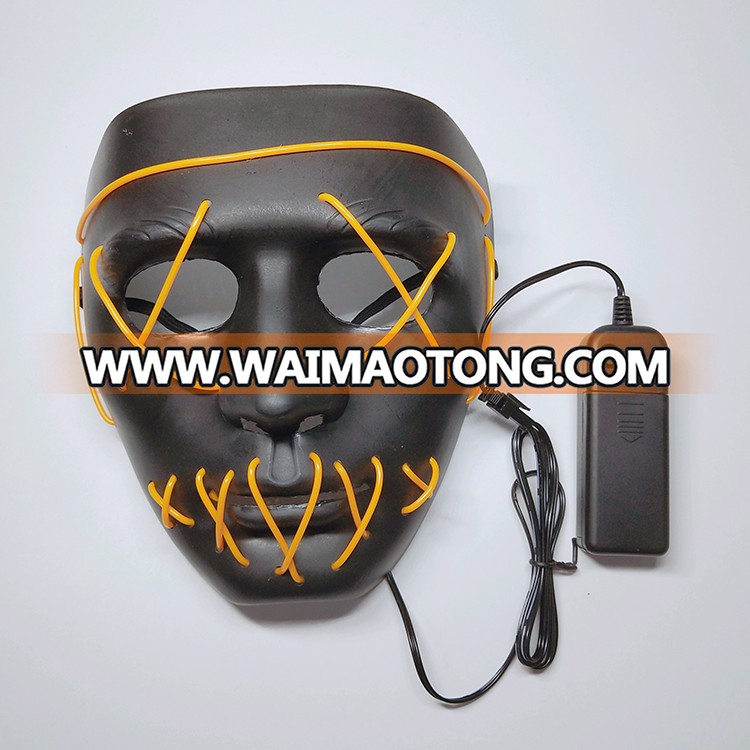 Hot selling Halloween party EL wire LED mask